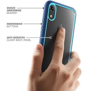 SUPCASE iphone XR Padengti 6.1 colių UB Stiliaus Premium Hybrid Apsaugos Slim Aišku, Telefono dėklas Skirtas iphone Xr 2018