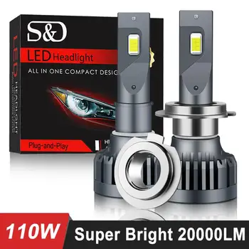 Super Šviesus 20000LM Automobilių Žibintai H7 Canbus LED H4 LED H1 H8, H11 H3, HB3 9005 9006 HB4 LED Šviesos Auto Lemputės 110W 6500K Lempa