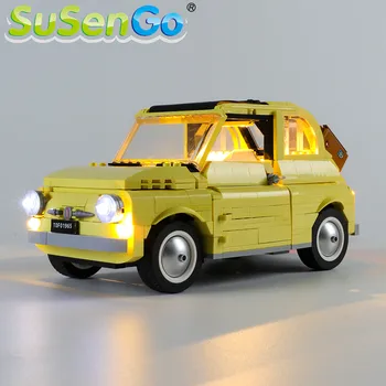 SuSenGo LED Šviesos rinkinys 10271 Kūrėjas Fiat 500 , (Modelis Ne Komplekte)