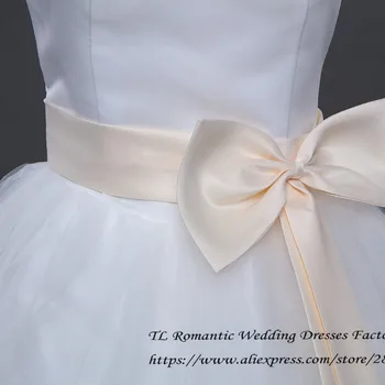 Tai Yiiya Lanką Juosmens Pigūs Nuotaka Kamuolys Chalatai Balti Stebėjimo Vestuvių Suknelės Realios Foto Plus Size Vestidos De Novia MXXN011