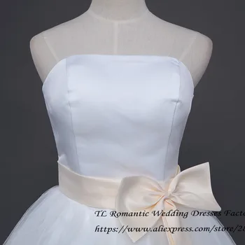 Tai Yiiya Lanką Juosmens Pigūs Nuotaka Kamuolys Chalatai Balti Stebėjimo Vestuvių Suknelės Realios Foto Plus Size Vestidos De Novia MXXN011
