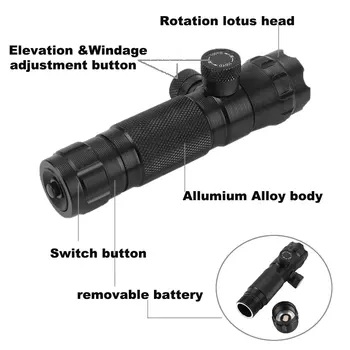 Taktinis Red Dot Lazerinis taikiklis Reguliuojamas Žymiklį uoksai Suderinta Su 20MM Rail Mount Jungiklis Medžioklės Optinis Riflescopes