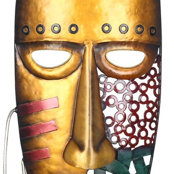 Tooarts Afrikos Veido Kaukė Meno Sienos Kabo Iron Mask Sienų Apdailai Afrikos Genčių Kultūros Namų ir Sodo Dekoro Spalvinga