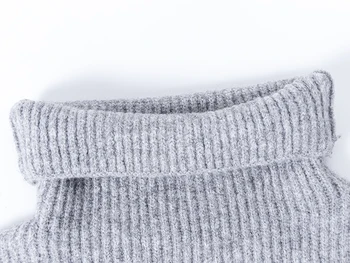 Toppies 2020 m. rudens žiemos golfo džemperis moterims, negabaritinių megzti viršūnes minkštas šiltas puloveriai
