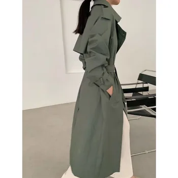 Toppies Tranšėjos Paltai 2020 M. Pavasarį Moterys Du Kartus Brasted Švarkelis Korėjos Moteris, Ilgas Kailis Streetwear