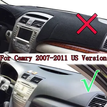 Toyota Camry XV40 2007 - 2011 prietaisų Skydelio Kilimėlis Padengti Trinkelėmis, ANTI-UV Saulės Pavėsyje Priemonė Apsaugos Kilimų Automobilių Optikos Reikmenys