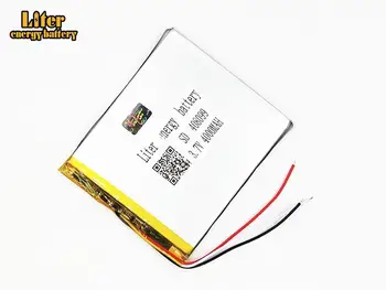 Trys linijos, 3,7 V ličio polimerų baterija 408099 4000MAH mobiliojo galia Tablet PC K9