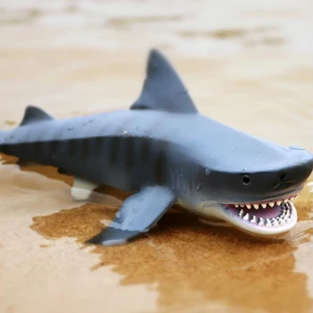 Tuščiaviduriai Sea Life Žiauriai Megalodon Bangininis Ryklys Modelis Dekoro Veiksmų Skaičius, Jūrų Gyvūnų Švietimo Studijuoja Žaislas Vaikai