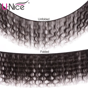 UNICE PLAUKŲ 4x4 Nėrinių Uždarymas Su Malaizijos Kūno Banga 3/4 Ryšulius su Nėrinių Uždarymo Su Remy Plaukų Žmogaus Plaukų Ryšuliai