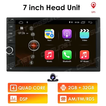 Universal 2Din Auto Automobilis Radijo, GPS Navigaciją HIZPO 7inch Touchscreen, Android 10 