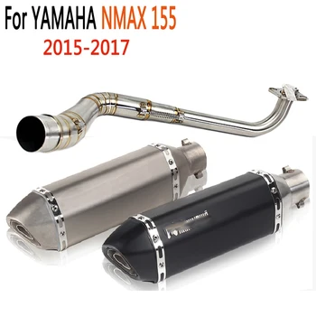 Universalus 51mm Motociklo Išmetimo Vamzdžio Ak Išmetamųjų Už NMAX 155 N-MAX155 NMAX 125 N-MAX125 2016 2017 Visą Sistemą Slydimo