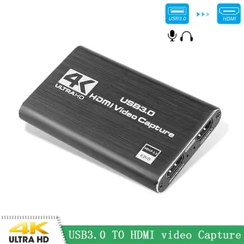 USB 3.0 4K 60 HZ 1080P 60Fps HD Vaizdo Žaidimas Užfiksuoti Kortelės HDMI suderinamus Išėjimo Transliacija Už 