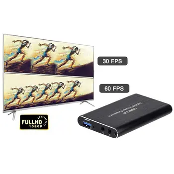 USB 3.0 4K 60 HZ 1080P 60Fps HD Vaizdo Žaidimas Užfiksuoti Kortelės HDMI suderinamus Išėjimo Transliacija Už 