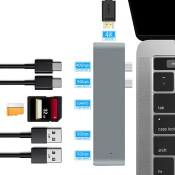 USB 3,1 tipo-C, HDMI Adaptador 4K 