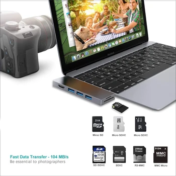 USB C Hub Multiport Doko Adapteris, skirtas Apple MacBook Pro 13