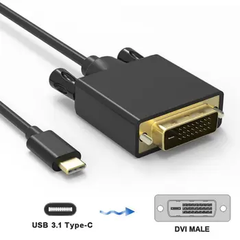 USB-C su DVI Kabeliu 6ft/1.8 m Kabelio su Adapteriu 1080P 