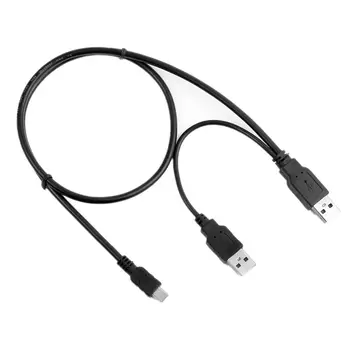 USB male į USB Vyrų ir mini 5pin, Kroviklis+Duomenų SINCHRONIZAVIMO Y Kabelį, Laidą Veda Už Iomega 2.5