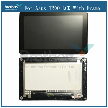 Už Asus Transformer Book T200 T200TA LCD Su karkasu,Tablet LCD Jutiklinis Ekranas skaitmeninis keitiklis Skydo montavimas Asus T200 T200TA