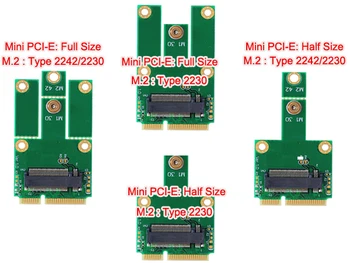 Už NGFF M. 2 MiniPCIE Klavišą E miniPCI-E mPCIE Lizdas PCIe + USB Adapteris Wifi + Bluetooth Mini Adapterį Kortelę Desktop Laptop