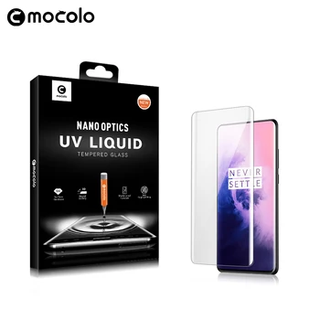 Už Oneplus 7 Pro Screen Protector Mocolo 7T Pro Visas Skystis Klijuoti Lenktas UV Grūdintas Stiklas OnePlus 8 Pro 