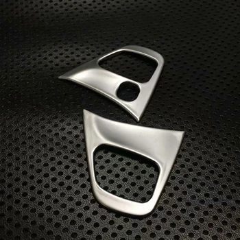 Už Renault Captur 2016 2017 Automobilių Optikos Reikmenys ABS Chrome Vairas Interjero Rinkinys Apdaila Lempos Rėmo Lipdukas
