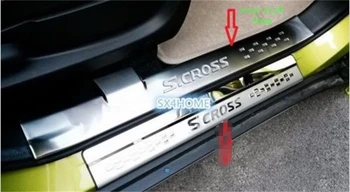 Už Suzuki Sx4 S-Cross SCROSS Optikos Reikmenys Vidinis Viduje Nerūdijančio Plieno Pedalų Durų Slenksčio Nusitrinti Plokštė Vidaus riba
