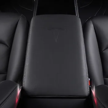 Už Tesla Model 3 Universali Odos Automobilio Sėdynėje Padas Auto Porankiai Automobilių Konsolė Porankis Sėdynės Box Padėklas Apsauginis