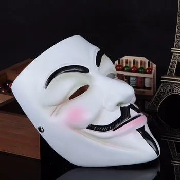 V for Vendetta Dervos Kaukė Anonimas Guy Fawkes Fancy Dress Suaugusiųjų Kostiumo Aksesuaras Šalies Cosplay Prieš Helovinas Kaukės