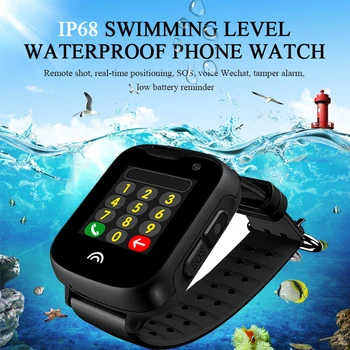 Vaikai smart žiūrėti IP68 vandeniui laikrodis GPS+LBS+WI-fi 