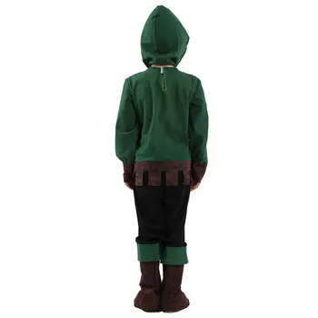 Vaikai Vaikų Viduramžių Archer Hunter Robin Hood Kostiumas Berniukams Helovinas Purim Karnavalą Šalies užgavėnių Apranga Disfraces
