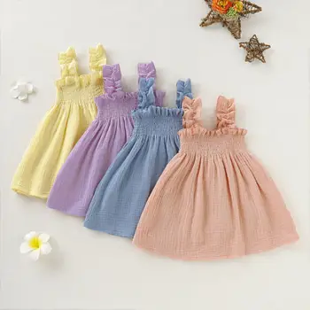 Vaikams, Kūdikių Mergaitės Gėlių Princesė Suknelės Diržas Tutu Vasaros