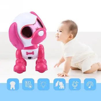 Vaikas Žaislas Vaikui Robotas Šuo Pet Žaislas Interaktyvios Smart Kids Robotų šunelis Pėsčiomis LED Akis Garso Mažylis Įrašyti Švietimo Žaislas Dovanos