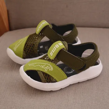 Vaikiški sandalai 2020 m. pavasario ir vasaros vaikų batai nauji berniukų minkšto dugno paplūdimio bateliai baby Bamblys sporto sandalai
