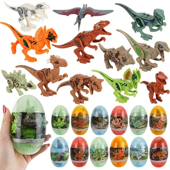 Vaikų Dinozaurų Dėžutė Kiaušinių Juros periodo Dinozaurai Tyrannosaurus Velociraptor Stegosaurus Pastato Žaislai Vaikams Dinozauras