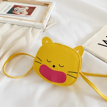 Vaikų Krepšiai 2020 Naujas Mini Pečių Maišą Animacinių filmų Mielas Kačiukas Monetos Rankinėje Merginos Krepšys