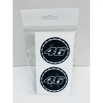 Valentino Rossi VR46 3D Logotipas įspaustas Reljefinis 5cm Skersmens Lipdukas