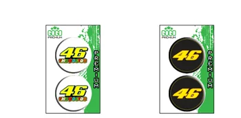 Valentino Rossi VR46 3D Logotipas įspaustas Reljefinis 5cm Skersmens Lipdukas