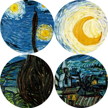 Van Gogh Žvaigždėtą Naktį Garsus Meno Drobė Paveikslų Ant Sienos Menas, Plakatų Ir grafikos Impresionistų Meno Nuotraukos Namų Puošybai
