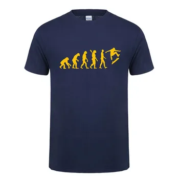 Vasaros Mados Skateboard Evoliucija Marškinėliai Vyrams trumpomis Rankovėmis Medvilnės T Shirts Vėsioje Riedlentė Vyrų Camisetas T-shirt OZ-017
