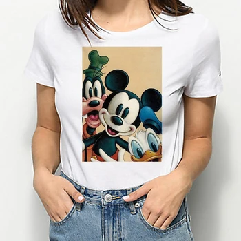 Vasaros marškinėliai Moterims Viskas Stanted su Pele Mickey Atspausdinta Marškinėliai Juokinga Viršaus į Mados Moterų Marškinėlius Harajuku Unisex Tee