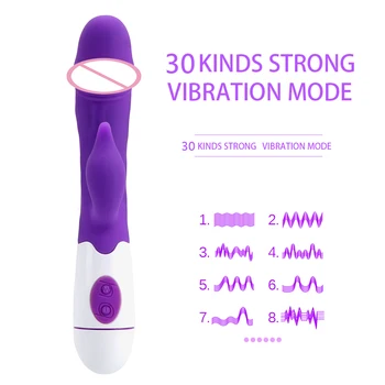VATINE 30 Greičio Dvigubos Vibracijos Realistiškas Penis Klitorio Stimuliatorius Moterų Masturbator G Spot Dildo Vibratorius, Sekso Žaislai Moterims