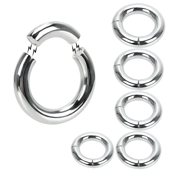VATINE 5 dydis Varpos Gaidys fiksavimo Žiedą Metalo Sunkiųjų Vyrų Magnetinis Atidėti Ejakuliacija Kapšelį Neštuvų Sekso žaisliukai Vyrams