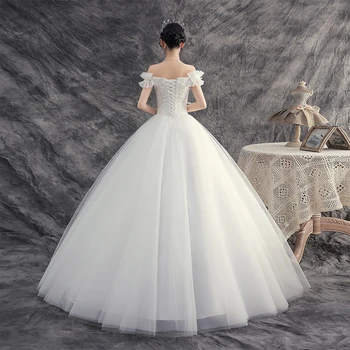 Vestuvių Suknelės 2020 Nuotaka Dream Plus Size Nėrinių Vestuvių Suknelė Kamuolys Chalatai Nuotakos Siuvinėjimų Suknelės