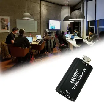 Video Capture Card USB 2.0 HDMI Video Grabber Įrašyti Box Black DVD Vaizdo Kameros Įrašymo Live Transliacijos