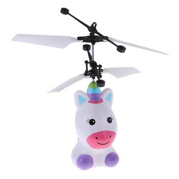 Vienaragis Drone RC Patalpų Vaikams Žaislas Plaukioja Sraigtasparnis USB Įkrovimo LED