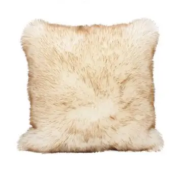 Vientisos spalvos pūkuotas pliušinis pagalvėlė padengti dekoratyvinių užvalkalas dirbtiniais kailiais pagalvę padengti juosmens užvalkalas namų tekstilės