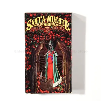 Visiškai anglų 78pcs Korteles Santa Muerte Tarots Denio Mirusiųjų Knyga, Šeimai Šalis stalo Žaidimas Pramogos