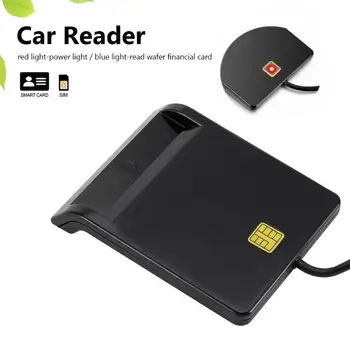 VKTECH Kortelių Skaitytuvas Portable USB 2.0 Smart Card Reader DNIE ATM CAC IC ID Banko Kortelės SIM Kortelės Cloner 