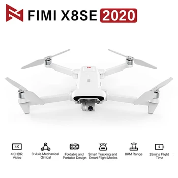VMI SE X8 2020 Drone 4K Profesional 5G WIFI GPS 8KM Drone su Kamera Dron FPV 3-ašis Gimbal Vaizdo RC Tranai 35 min Quadcopter