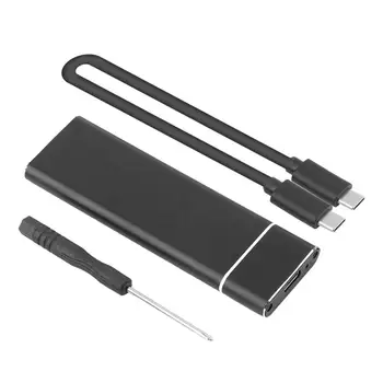 VODOOL M2 VSD Atveju, USB 3.1 C Tipo su M. 2 NGFF SSD Talpyklos Adapteris 6Gbps Išorinį Standųjį Diską, Bylos Tipas-C 3.1 B-Raktas M. 2 SSD Dėžutę